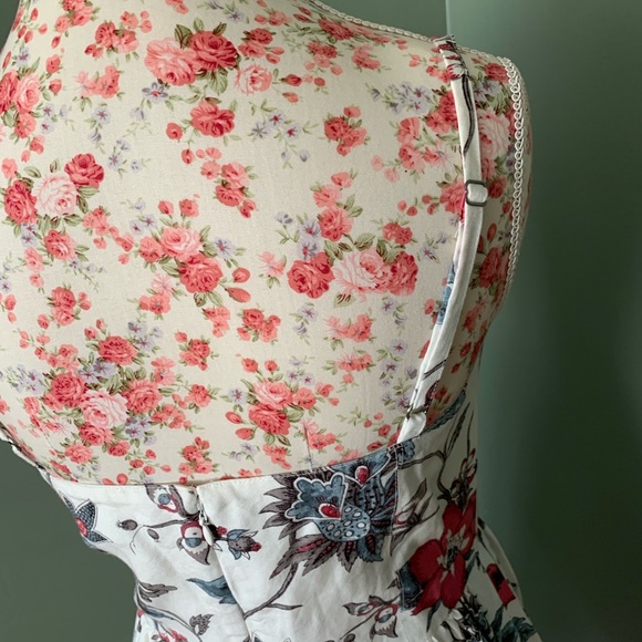 LOFT Wallpaper Floral Bustier Dress EUC - Picture 6 of 12